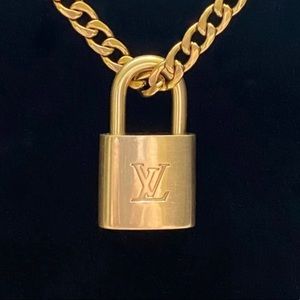 Louis Vuitton Lock & Gold Chain